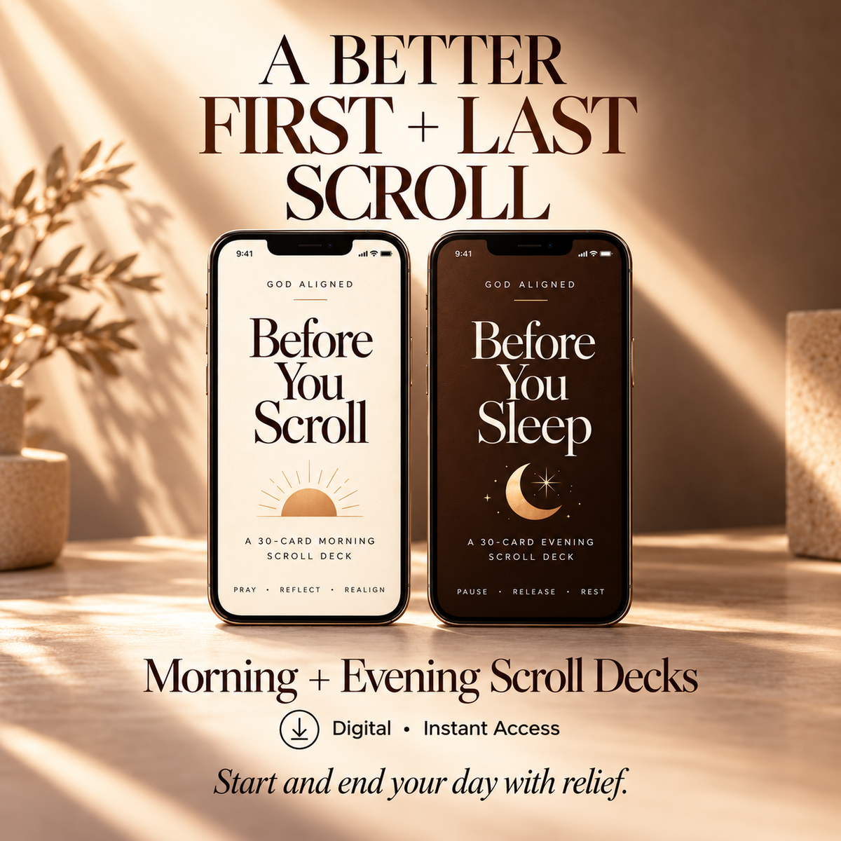 The Daily Relief Bundle
    Morning + Evening Scroll Decks
